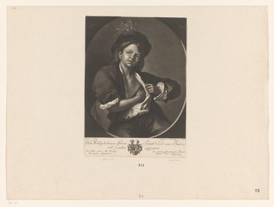 Ragazzo che cattura una pulce da Johann Veit Kauperz