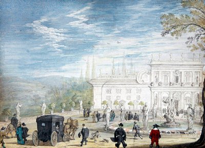 Veduta della Villa Ludovisi da Johann Wilhelm Baur