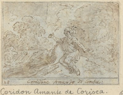 Coridone, Amante di Corisca, 1640 da Johann Wilhelm Baur