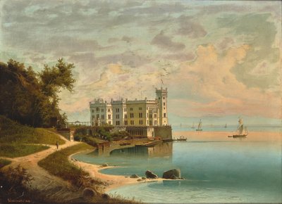 Castello di Miramare a Trieste da Johann Wilhelm Jankowski