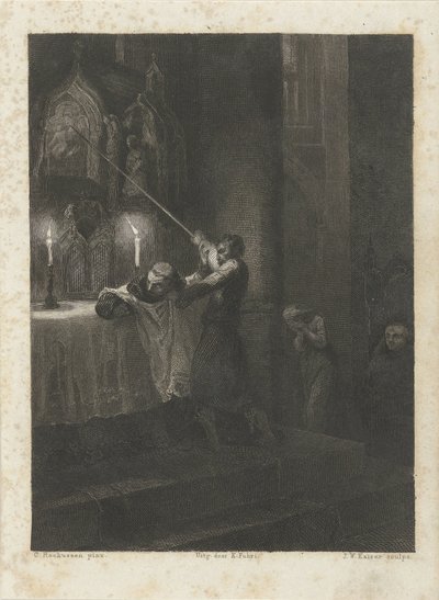 Distruzione di un altare da Johann Wilhelm Kaiser (I)