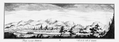 Veduta di Ilimsk, ca 1735 da Johann Wilhelm Lürsenius