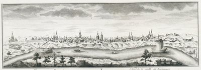 Veduta di Yeniseysk, ca 1735 da Johann Wilhelm Lürsenius