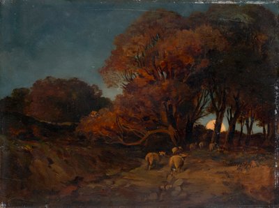 Bosco autunnale al chiaro di luna da Johann Wilhelm Schirmer