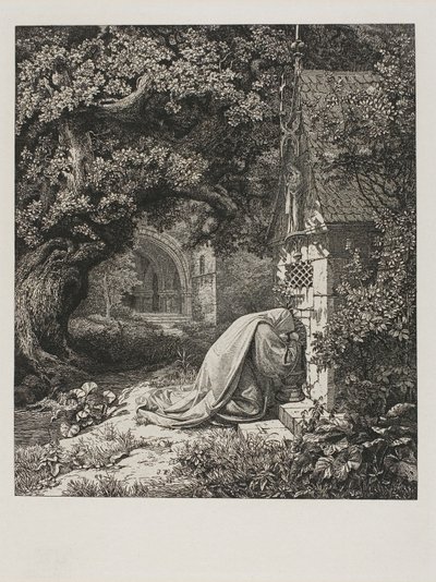 La suora orante da Johann Wilhelm Schirmer