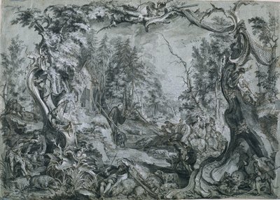 San Deicolo e il Cinghiale, 1747-1748 da Johann Wolfgang Baumgartner
