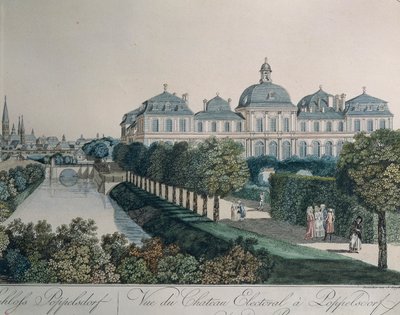 Il palazzo dei principi elettori a Poppelsdorf, vicino a Bonn, di Johann Ziegler da Johann Ziegler