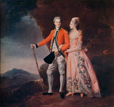 Coppia in un paesaggio montano, c1779 da Johan Joseph Zoffany