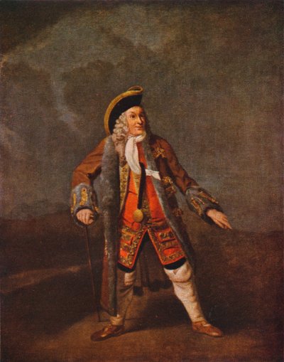 Garrick come Lord Chalkstone da Johan Joseph Zoffany