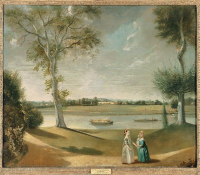 Le Signorine Garrick sul Tamigi a Hampton, 1762 da Johan Joseph Zoffany