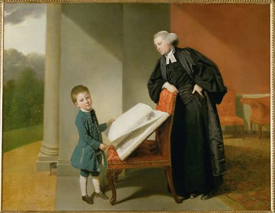 Il reverendo Randall Burroughs e suo figlio Ellis ... da Johann Zoffany
