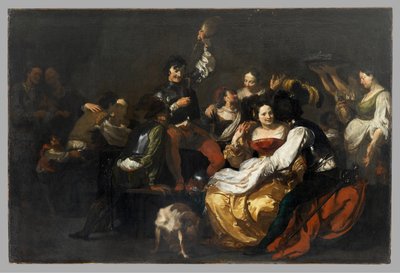 Baldoria con Soldati e Prostitute, dopo il 1625 da Johann after Liss or Lis or von Lys
