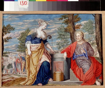 Cristo e la Samaritana al pozzo di Giacobbe. Museo delle Belle Arti Puskin, Mosca. da Johann or Hans Konig