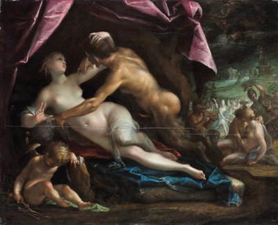 Pan e Selene da Johann or Hans von Aachen