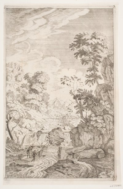 Paesaggio roccioso con cascata da Johanna Fosie