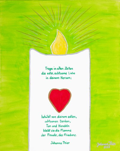 Candela portatrice di pace da Johanna Thier