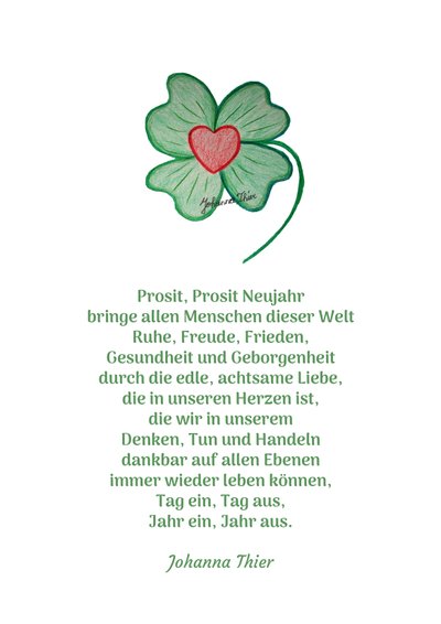 Prosit Neujahr - Versione 1 da Johanna Thier