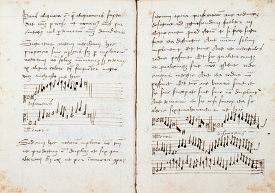 Pagina da un libro di teoria musicale di Johannes Tinctoris da Johannes (c.1435 1511) Tinctoris