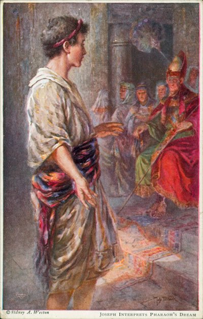 Giuseppe interpreta il sogno del Faraone, Genesi 41:25 da Johannes Adolf Tillack
