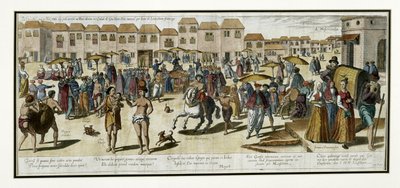Goa, illustrazione da "Jan Huyghen van Linschoten, His Discourse of Voyages into the East and West Indies". da Johannes Baptista van the Younger Doetechum