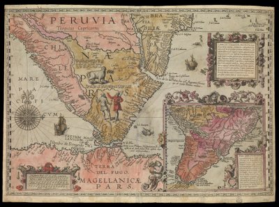 La punta meridionale del Perù, Sud America, c.1590 da Johannes Baptista van the Younger Doetechum