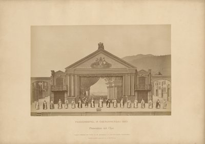 Passione di Ober-Ammergau - Proscenio con coro da Johannes Bernhard