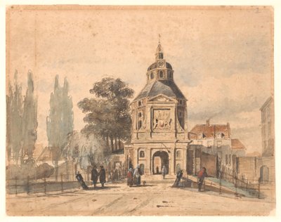 Wittevrouwenpoort a Utrecht da Johannes Bosboom (attributed to)