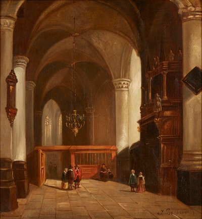 Interno della chiesa da Johannes Bosboom