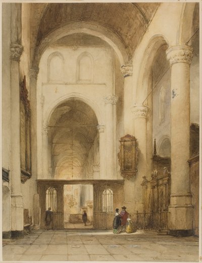 Interno della chiesa da Johannes Bosboom