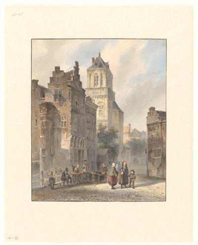 Veduta del municipio di Delft da Johannes Bosboom