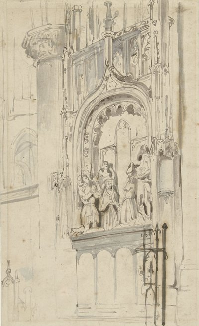 Monumento funebre di Engelbrecht I di Nassau, nella Grote Kerk di Breda da Johannes Bosboom