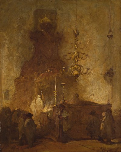 Interno di una sinagoga tedesca all