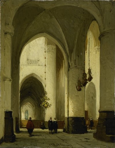 Interno della Chiesa di San Bavone a Haarlem da Johannes Bosboom
