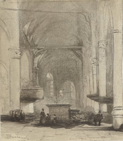 Interno di una chiesa da Johannes Bosboom