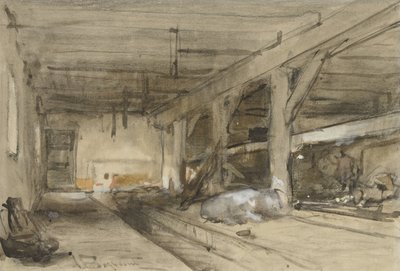 Interno di una stalla da Johannes Bosboom