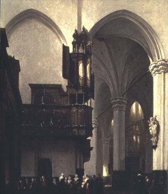 La nuova chiesa di Amsterdam, c.1847 da Johannes Bosboom