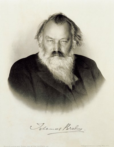 Ritratto inciso del compositore, pianista e direttore d