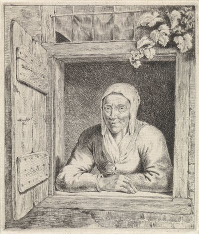 Donna alla finestra da Johannes Christiaan Janson