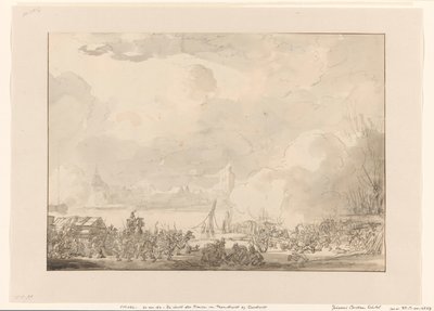 Fuga dei francesi da Papendrecht, 1813 da Johannes Christiaan Schotel