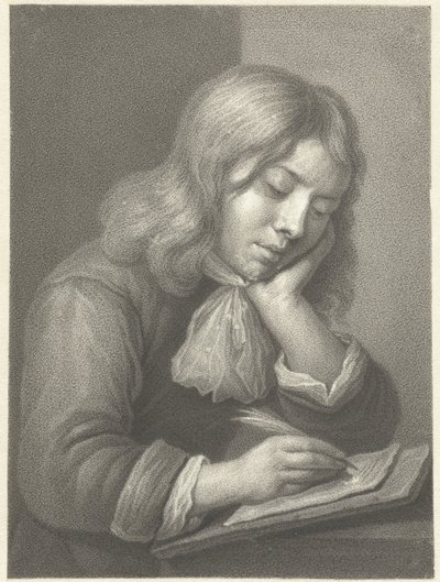 Ragazzo che scrive da Johannes Cornelis Mertens