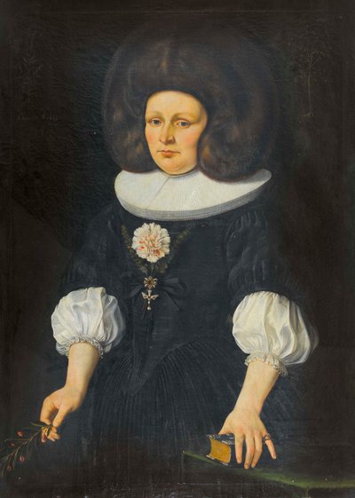 Tedesco: Ritratto di donna con libro di preghiere da Johannes Dünz
