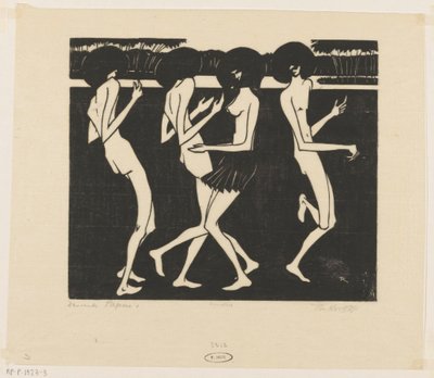 Papoea danzanti da Johannes Frederik Engelbert ten Klooster (signed by artist)