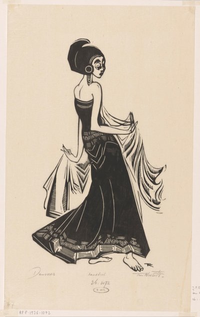 Danzatrice da Johannes Frederik Engelbert ten Klooster (signed by artist)