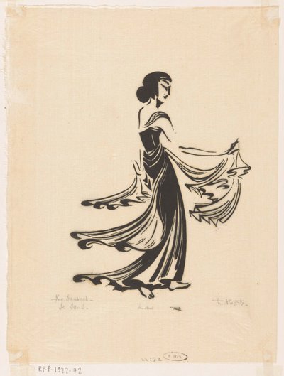 La danza (Javaansche danseres) da Johannes Frederik Engelbert ten Klooster (signed by artist)