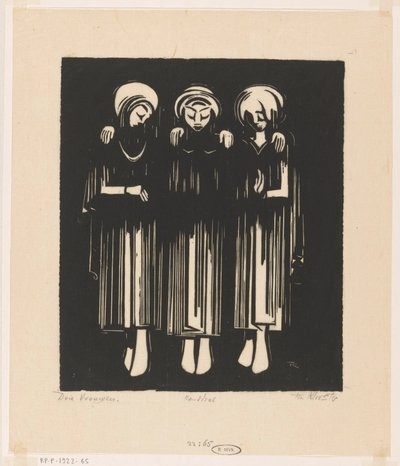 Tre donne da Johannes Frederik Engelbert ten Klooster (signed by artist)