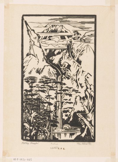 Pendio del Merapi da Johannes Frederik Engelbert ten Klooster (signed by artist)