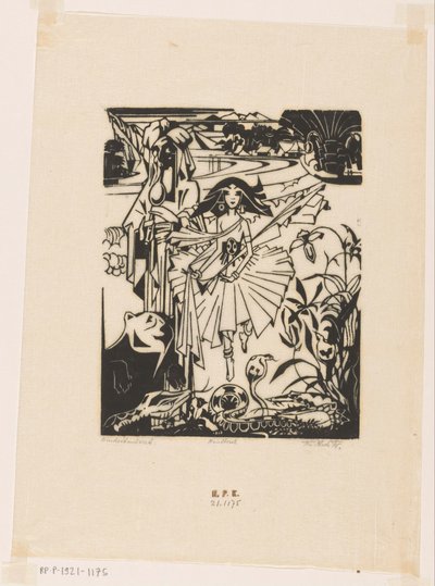 Danzatrice indiana da Johannes Frederik Engelbert ten Klooster (signed by artist)
