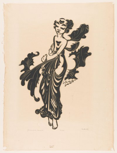 Danzatrice giavanese da Johannes Frederik Engelbert ten Klooster (signed by artist)
