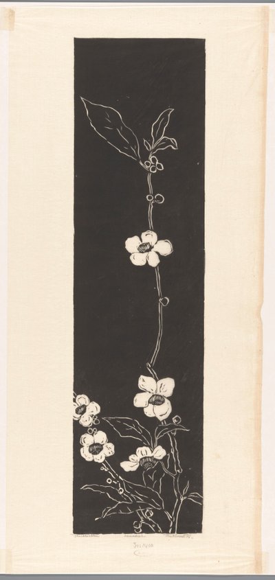 Fioritura del tè da Johannes Frederik Engelbert ten Klooster (signed by artist)
