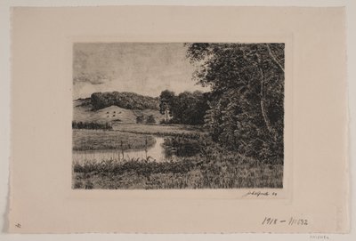 Paesaggio con fiume da Johannes Groth